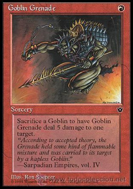 MTG 4x GOBLIN GRENADE - Fallen Empires *Three Different Artworks